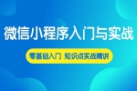 媒体运营《微信小程序入门与实战 常用组件API开发技巧项目实战》视频课程(7.55GB)资源合集【百度云网盘下载】